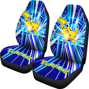 Pikachu Pokemon Car Seat Covers Anime Pokemon Car Accessorries Ci110303