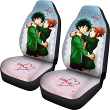 Load image into Gallery viewer, Ochaco Uraraka &amp; Deku Love My Hero Academia Car Seat Covers Anime Seat Covers Ci0617