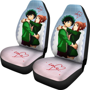 Ochaco Uraraka & Deku Love My Hero Academia Car Seat Covers Anime Seat Covers Ci0617