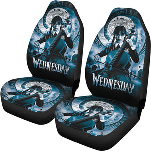 Wednesday Car Seat Covers Custom For Fans Ci221214-06