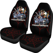 Load image into Gallery viewer, Horror Movie Car Seat Covers | Freddy Krueger Movie Scene Horror Night Seat Covers Ci082621