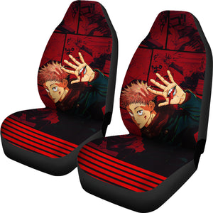 Juji Itadori Car Seat Covers Jujutsu KaiSen Anime Covers Ci0608