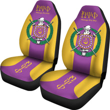 Load image into Gallery viewer, Omega Psi Phi Fraternities Car Seat Covers Custom For Fans Ci230206-01