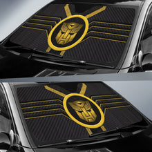 Load image into Gallery viewer, Gold and Black Transformers Autobots Logo Car Auto Sun Shades Custom For Fans Style 2 213101