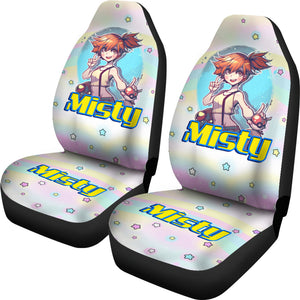 Anime Misty love Ash Pokemon Car Seat Covers Pokemon Car Accessorries Ci111104