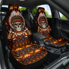 Load image into Gallery viewer, Skull Native American Car Seat Covers Car Accessories Ci220419-09