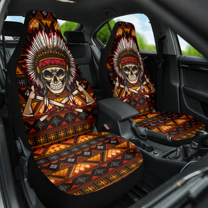 Skull Native American Car Seat Covers Car Accessories Ci220419-09