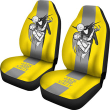 Load image into Gallery viewer, Nightmare Before Christmas Cartoon Car Seat Covers - Minimalist Jack Skellington And Sally Yellow Grey Seat Covers Ci100905