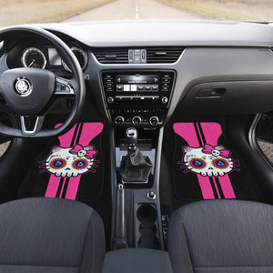 Hello Kitty Halloween Car Seat Covers Kitty Skull Cute Car Floor Mats Ci220923-05