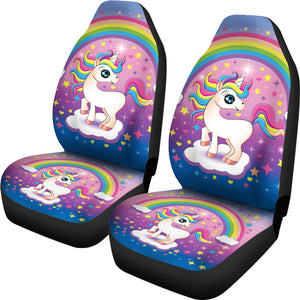 Unicorn Colorful Car Seat Covers Custom For Car Ci230131-02