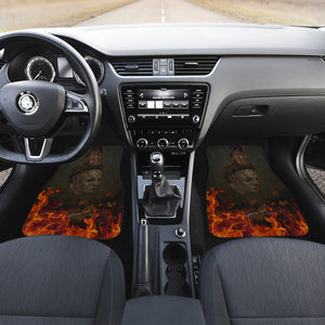 Horror Movie Car Floor Mats | Michael Myers Take Off Mask Fire Car Mats Ci090821