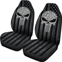Load image into Gallery viewer, The Punisher American Flag Car Seat Covers Car Accessories Ci220819-03