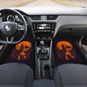 Nightmare Before Christmas Cartoon Car Floor Mats - Jack And Sally Dancing Orange Moon Artwork Car Mats Ci093001