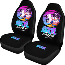 Load image into Gallery viewer, Dragon Ball Z Car Seat Covers Goku EDM Style Anime Seat Covers Ci0810