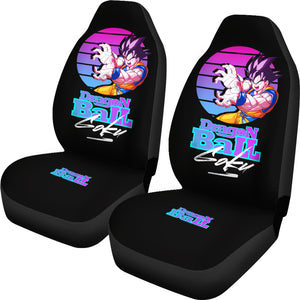 Dragon Ball Z Car Seat Covers Goku EDM Style Anime Seat Covers Ci0810