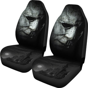 Horror Movie Car Seat Covers | Michael Myers Face House On Hill Seat Covers Ci090821