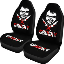 Load image into Gallery viewer, Chucky Blood Horror Film Car Seat Covers Chucky Horror Film Car Accesories Ci091121