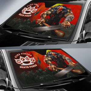 Five Finger Death Punch Rock Band Auto Sunshade Five Finger Death Punch Car Accessories Fan Gift Ci120905