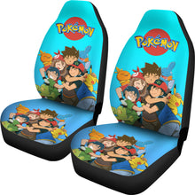 Load image into Gallery viewer, Anime Ash Ketchum Pikachu Pokemon Car Seat Covers Pokemon Car Accessorries Ci110203