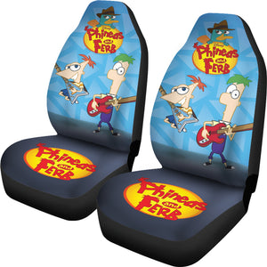 Phineas & Ferb Car Seat Covers Custom For Fans Ci221208-04