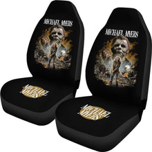 Load image into Gallery viewer, Horror Movie Car Seat Covers | Michael Myers And Laurie Strode Slilent Town Seat Covers Ci090321