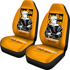 Yuji Itadori Style Jujutsu KaiSen Car Seat Covers Anime Fan Accessories Ci0612