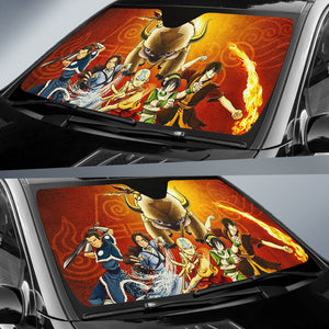 Avatar The Last Airbender Anime Auto Sunshade Avatar The Last Airbender Car Accessories Aang And Friends Ci121401