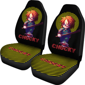 Chucky Horror Film Minimal Car Seat Covers Chucky Horror Film Car Accesories Ci091421