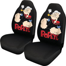Load image into Gallery viewer, Popeye Car Seat Covers Popeye Halftone Background Car Accessories Ci221109-09