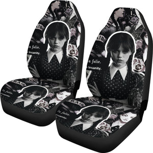 Wednesday Car Seat Covers Custom For Fans Ci221214-08