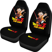 Load image into Gallery viewer, Goku Jump Dragon Ball Black Car Seat Covers Ci0728