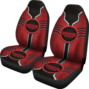 Stranger Things Logo Car Seat Covers Custom For Fans Ci230110-06