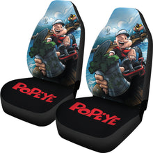 Load image into Gallery viewer, Popeye Car Seat Covers Popeye Sea Artwork Car Accessories Ci221109-04