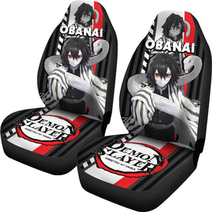 Demon Slayer Car Seat Covers Obanai Iguro Car Accessories Fan Gift Ci220225-02