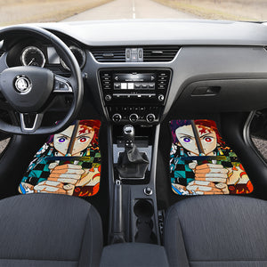 Demon Slayer Anime Car Floor Mats Demon Slayer Kamado Tanjiro Car Accessories Fan Gift Ci123107