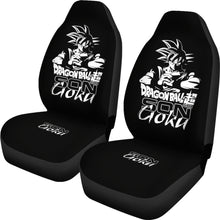 Load image into Gallery viewer, Goku Dragon Ball Back And White Car Seat Covers Ci0727