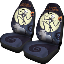 Load image into Gallery viewer, Nightmare Before Christmas Cartoon Car Seat Covers | Evil Jack Skellington And Pumpkin Laughing Seat Covers Ci100502