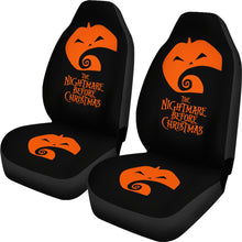 Load image into Gallery viewer, Nightmare Before Christmas Cartoon Car Seat Covers - Pumpkin And The Hill Minimal Seat Covers Ci093003