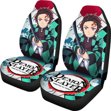 Load image into Gallery viewer, Demon Slayer Anime Car Seat Covers Demon Slayer Kamado Tanjiro Car Accessories Fan Gift Ci123102