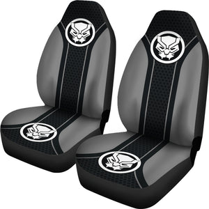 Black Panther Logo Car Seat Covers Custom For Fans Ci221228-05