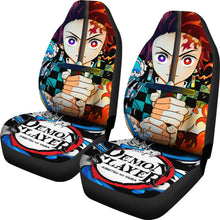 Load image into Gallery viewer, Demon Slayer Anime Car Seat Covers Demon Slayer Kamado Tanjiro Car Accessories Fan Gift Ci123104