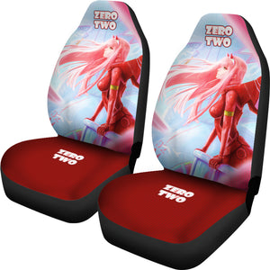 Zero Two  Anime Red Car Seat Covers Anime Seat Covers Ci0722