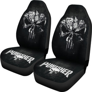 The Punisher Grunge Car Seat Covers Car Accessories Ci220819-05