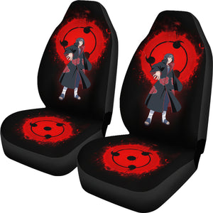 Itachi Akatsuki Red Seat Covers Naruto Anime Car Seat Covers Ci102004