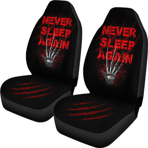 Horror Movie Car Seat Covers | Freddy Krueger Glove Never Sleep Again Seat Covers Ci090121