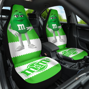 M&M Green Chocolate Fantasy Car Seat Covers Car Accessories Ci220517-09