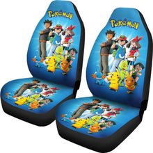 Load image into Gallery viewer, Anime Ash Ketchum Pikachu Pokemon Car Seat Covers Pokemon Car Accessorries Ci1101022