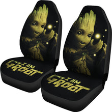 Load image into Gallery viewer, Groot Guardians Of the Galaxy Car Seat Covers Movie Car Accessories Custom For Fans Ci22061308