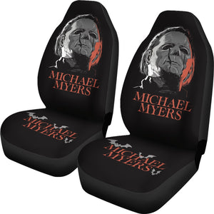 Horror Movie Car Seat Covers | Michael Myers Crying Stone Tear Bat Seat Covers Ci090721