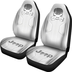 Jeep Skull White Car Seat Covers Car Accessories Ci220602-09